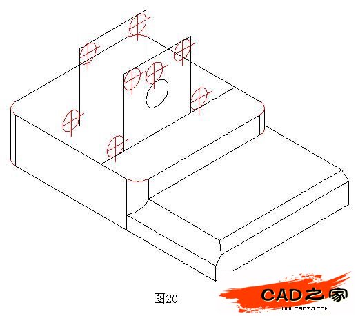 AutoCAD二維教程：細說機械零件軸測圖的畫法_中國教程網