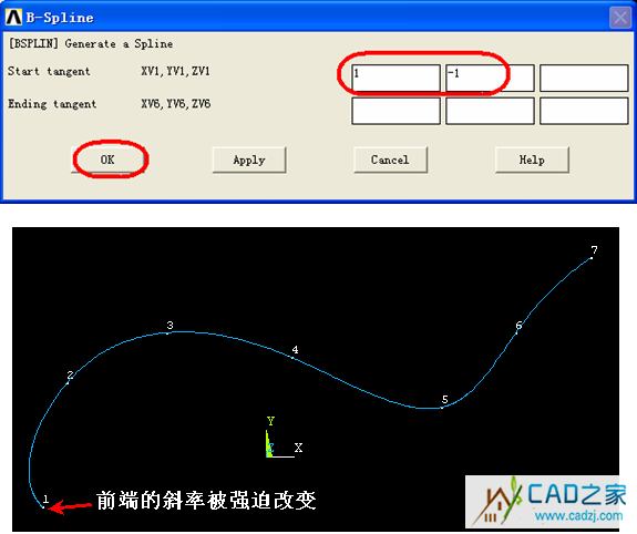 關(guān)于 BSPLINE 命令的一個(gè)例子 - htbbzzg - htbbzzg的博客