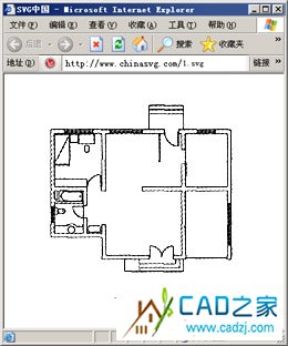 圖1 通過轉換器轉換后得到的SVG圖形 圖1 通過轉換器轉換后得到的SVG圖形
