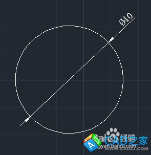 cad教程之標(biāo)注命令：[7]直徑標(biāo)注